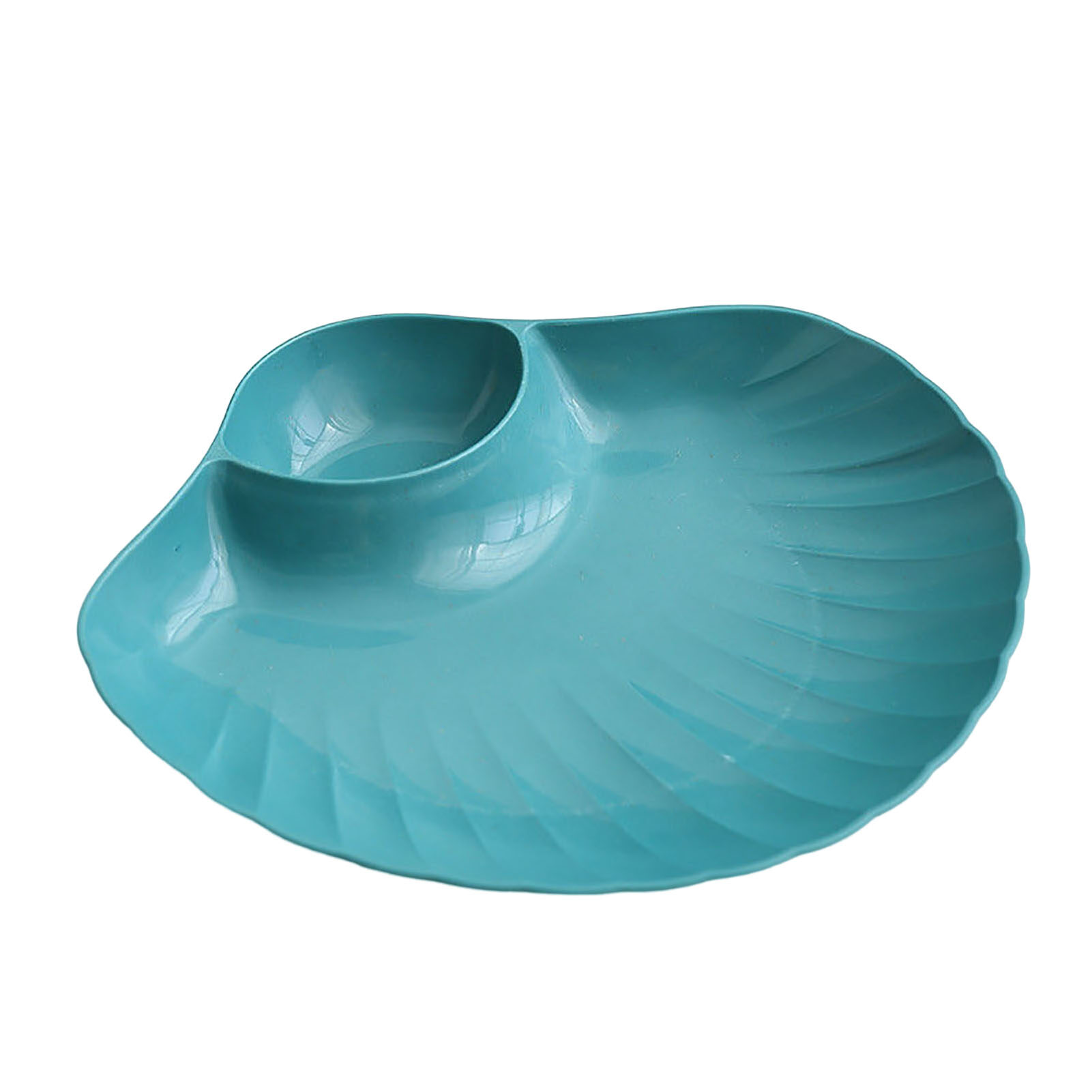 Terylin Dried Fruit Plate Anti-drop Shell Shape Stackable Unbreakable Exquisite Pack Food Solid Color Food Grade Supplies Cake Pan Household Stuff Practical Dried Fruit