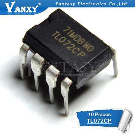 10 pcs TL072CP DIP8 TL072 TL072CN DIP - 8 DIP IC Novo E เดิม