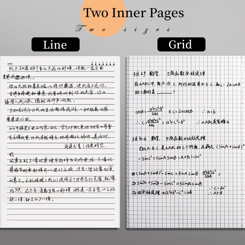 Notebook Painting Sketch Line Book Blank Notepad Grid Drawing Sketchbook For Diary