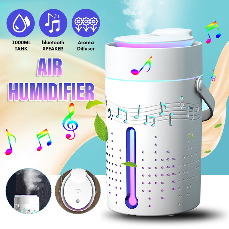 1000ml Ultrasonic Air Humidifier Aroma Essential Oil Diffuser Mist Maker for Home Car USB Fogger Singapore
