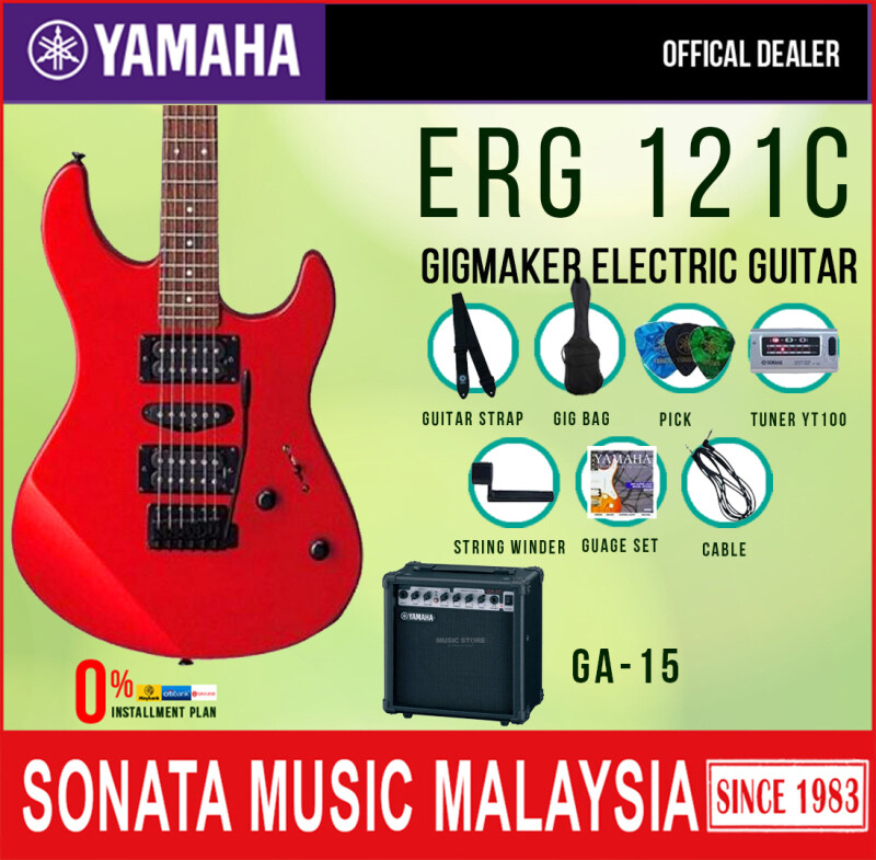 Yamaha ERG121C/ GigMaker Electric Guitar Pack Red Malaysia