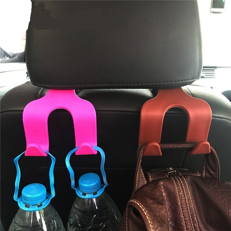 Double Hook Car Hook Car Seat Back Hook Multifunction Car Hook