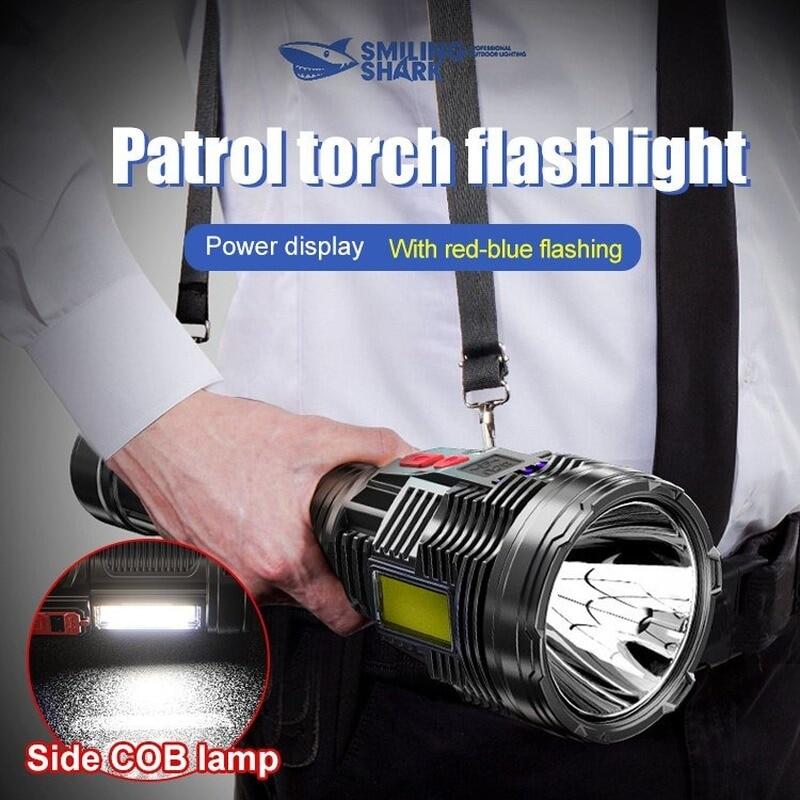 Đèn pin siêu sáng xách tay siêu sáng đèn pin mạnh mẽ Ngọn Đuốc Đèn Pin LED Đèn pin USB có thể sạc được đèn Flash Bóng Led Đèn pin chống thấm nước cắm trại đèn công suất cao đèn pin LED 1000000 lumens touchlight