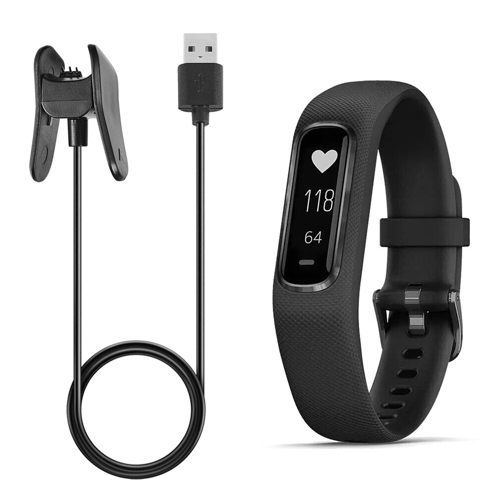 {hot} 1m USB Fast Charging Data Cable Power Cable Charger For Garmin Vivosmart 4 Watch Charging Cradle Clip Power Supply Data Cord