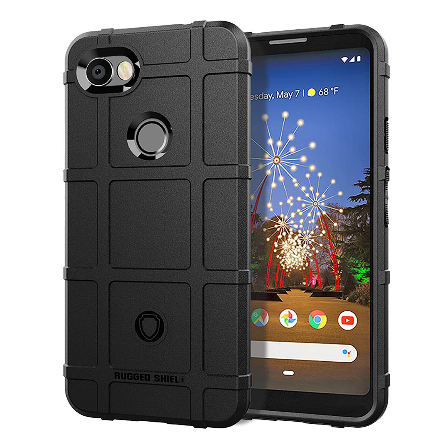 Rugged Shield Back Cover For Google Pixel 3a XL Soft TPU Phone