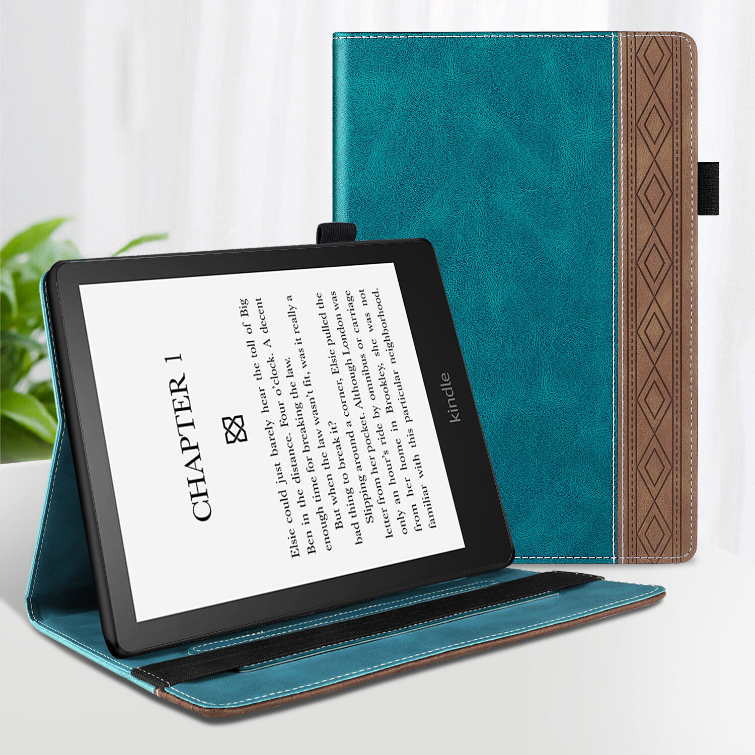 For 2021 Kindle Paperwhite 5 11th Generation 6.8-inch Amazon e-Book Readers Protection Case Flip Stand Business Stitching High Quality PU Leather Cover