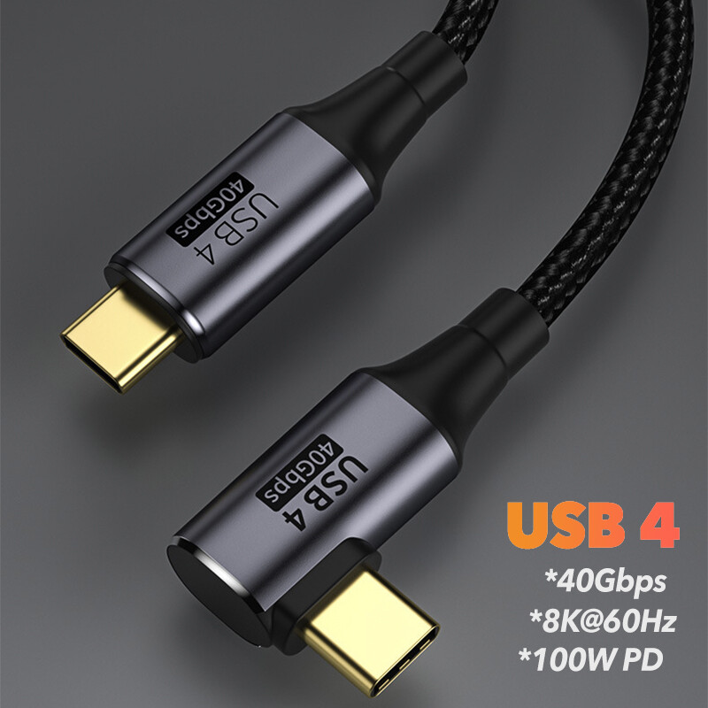 Cáp USB 4 Thunderbolt 3 PD 100W 5A Sạc Nhanh Loại USB C Đến USB-C 8K 60Hz 40gbps SSD Cáp Truyền Dữ Liệu