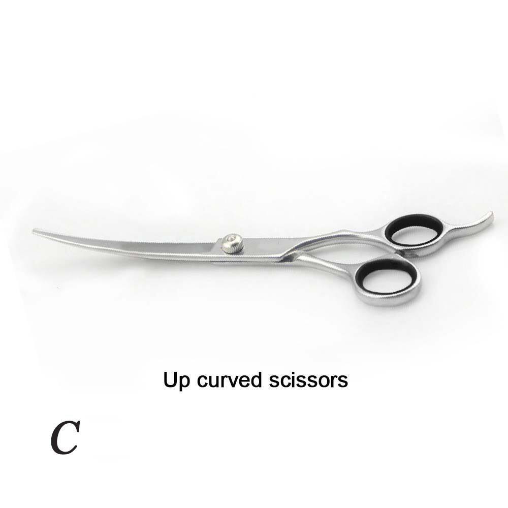 SUPER CUTE 7inch Hairdressing Curved Animal Dogs Product Pet Scissors Pet Shears Grooming Scissors