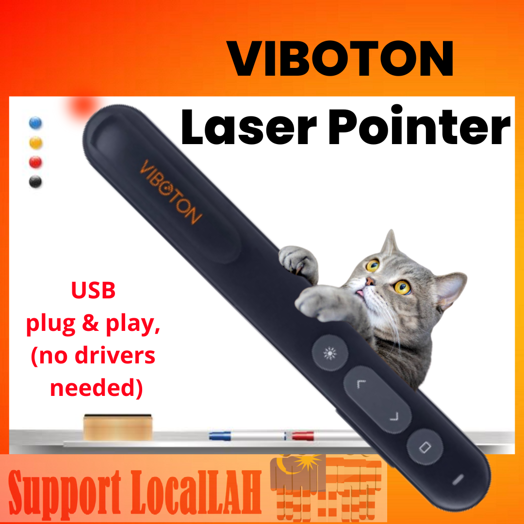 Viboton Wireless Presenter Red Laser Pointer Presentation Powerpoint ...