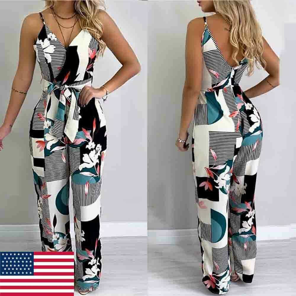 Women Ladies Clubwear Summer Playsuit Bodycon Party Jumpsuit Romper Trousers