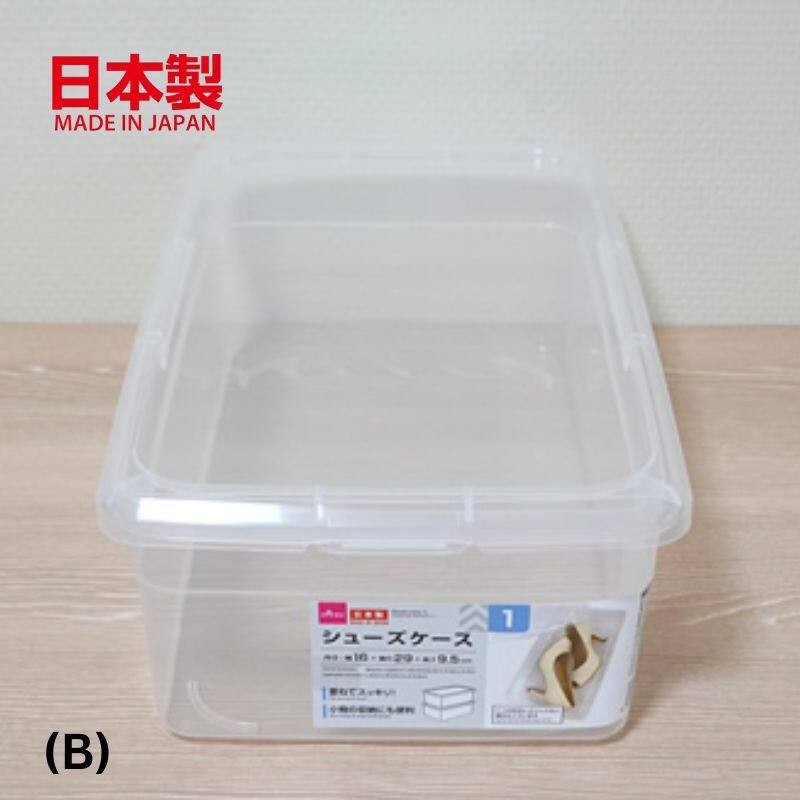 [READY STOCK] New 2024 Daiso Shoe Box Storage Box Transparent Box Lazada