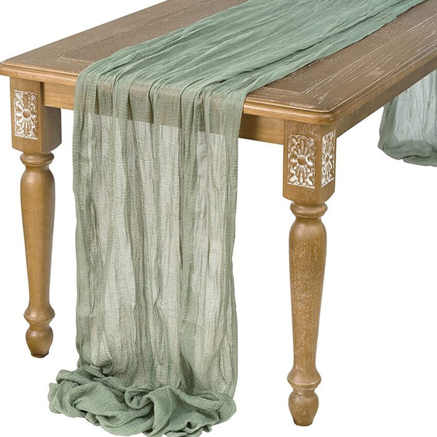Gạc bồi Bàn Bàn Ăn Trang Trí 90*300Cm đồng quê mộc mạc Boho Bãi Biển bàn tiệc đám cưới Trang Trí Nội Thất Giáng Sinh bồi bàn S