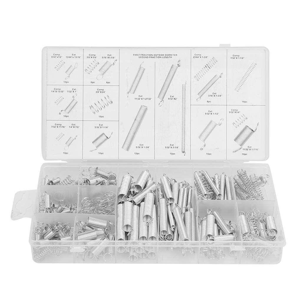 Zonejoy 200 Cái/bộ Bộ 20 Kích Cỡ Lò Xo Đủ Loại Lò Xo Nén Căng Thẳng Bộ Dụng Cụ Lò Xo Kim Loại Có Hộp