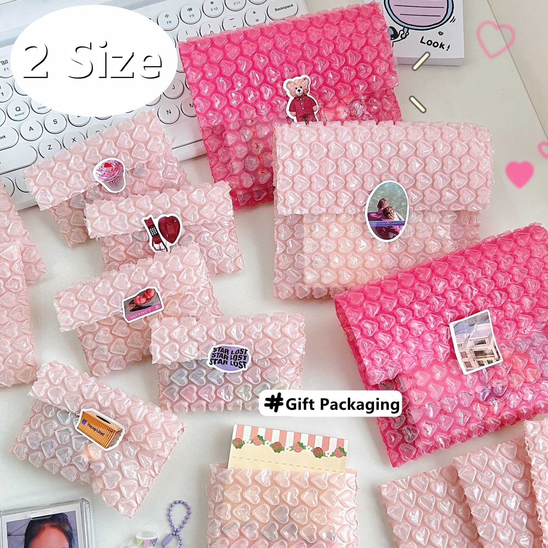 Pink Love Bag Bubble Envelope Bubble Envelope Padded Envelope Packaging Bag Business Bubble Envelope Mailing Packaging Bag