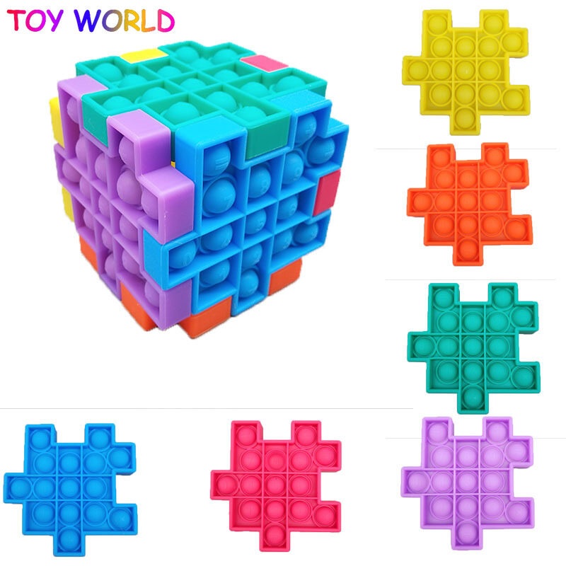 New Magic 6pcs pop it fidget toy full set box all fidgets with