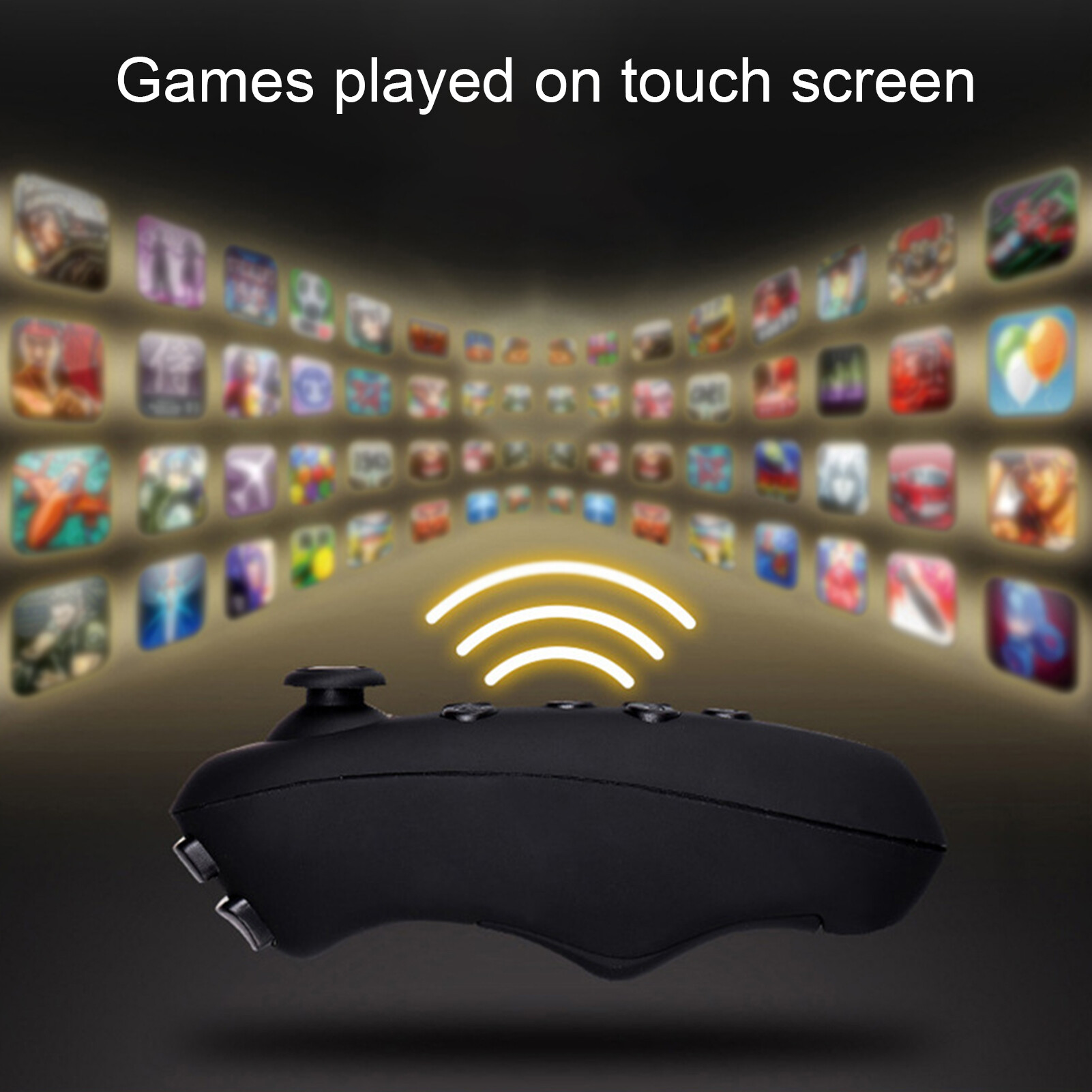 Fenquezisq®Phụ Kiện Tay Cầm Chơi Game VR Bluetooth 3.0, Xách Tay Phím Điều Khiển Không Dây Điều Khiển Từ Xa Cho Kính VR 3D