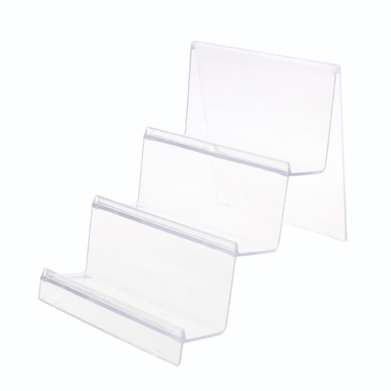 Clear Acrylic Wallet Display Stand Holder Leather Handbag Purse Jewelry Stand