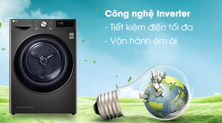 Máy sấy LG 9 Kg DVHP09B - Miễn phí vận chuyển HCM