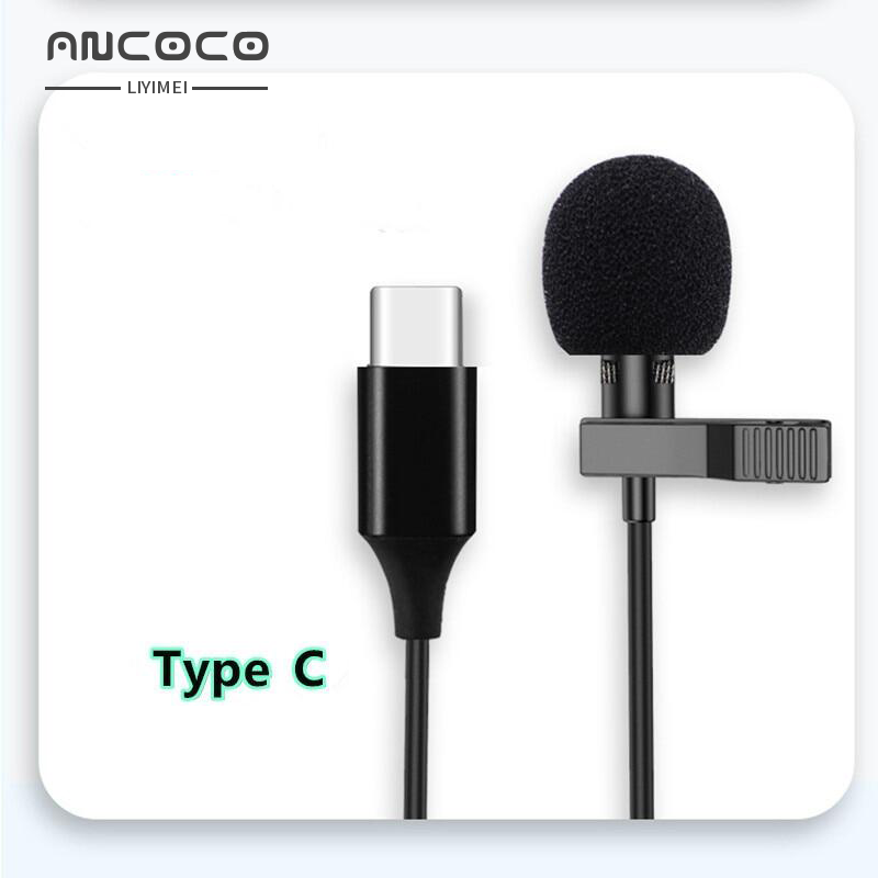 Micrô Cho iPhone Mini Đa Năng Lightning Type C 3.5Mm Microfone Cho Samsung Huawei Xiaomi Lavalier Clip-On Ghi Âm Giảm Tiếng Ồn Studio Bài Giảng Micro Bên Ngoài 1.5M Âm Thanh Cáp Sạc Hoạt Động Cho PC Máy Tính Notebook Máy Tính Xách Tay
