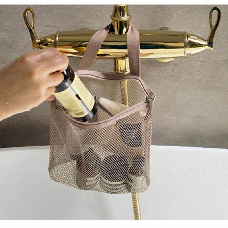 Zipper Storage Bag Product Drain Fiber Mesh Travel Makeup Wash Bag Multi-function Hand Carry Bag