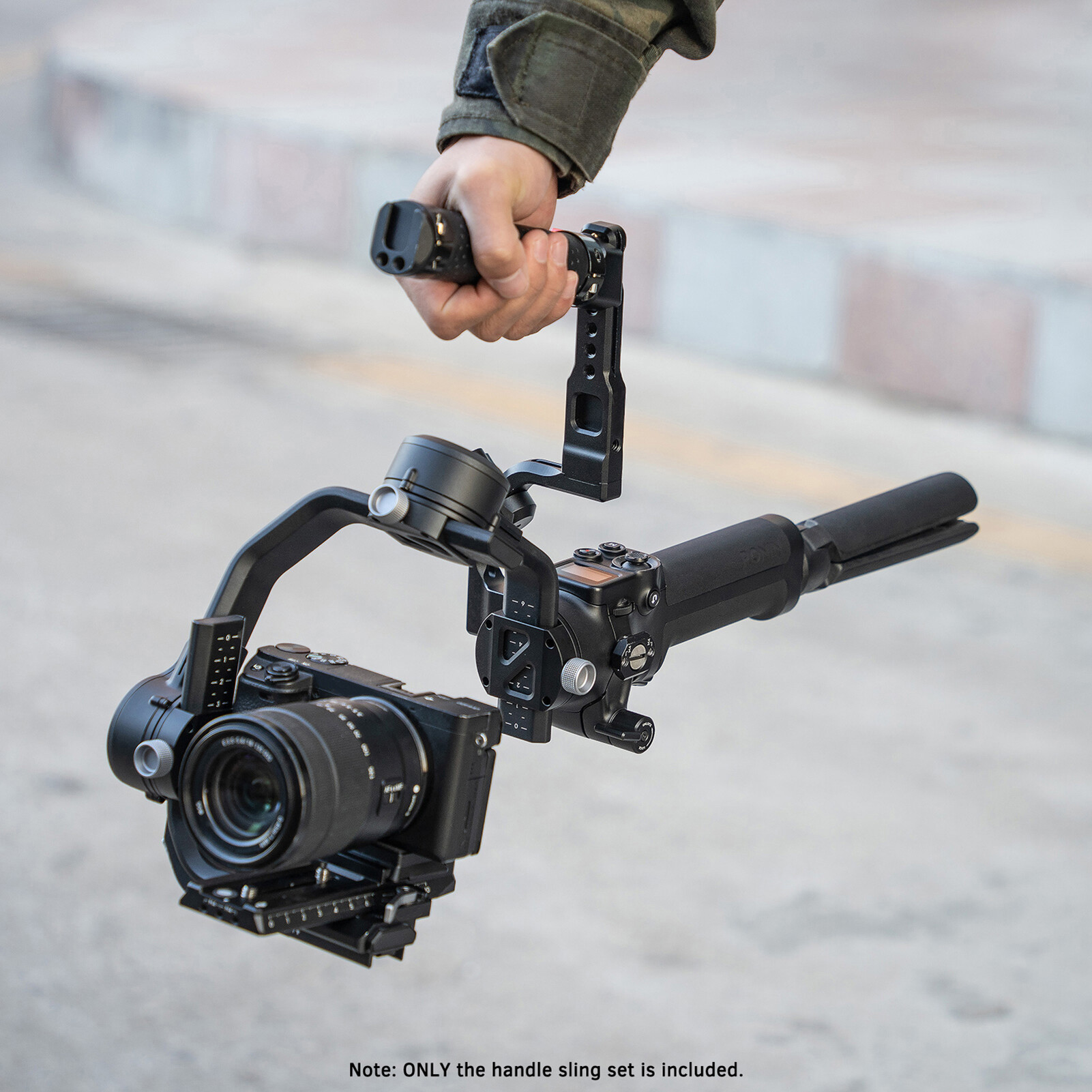 Andoer Tay Cầm Bằng Nhôm Với Lạnh Giày, Thay Thế Giao Diện Phổ Thông 1/4 3/8 Dành Cho DJI Ronin S 2 / Ronin SC 2 Gimble