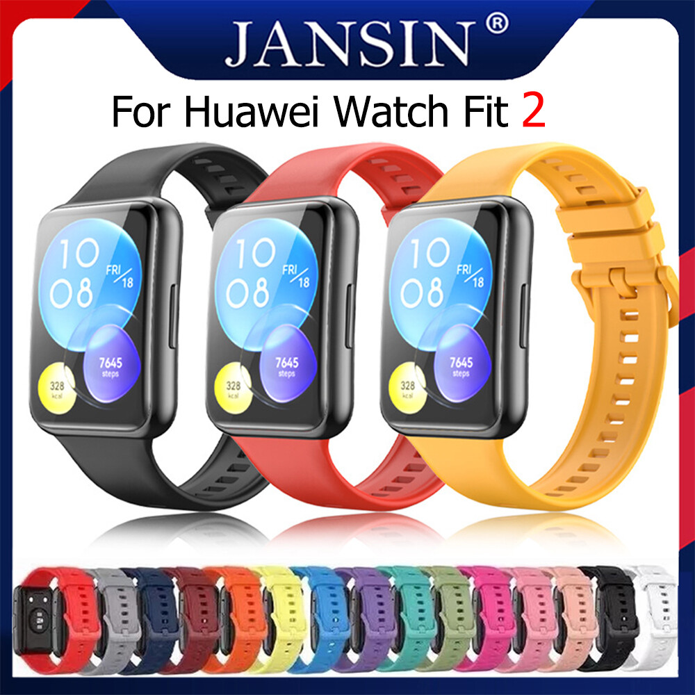 Dây đeo cho Huawei Watch Fit 2 Vòng đeo tay silicon cho Huawei Watch Fit 2 Dây đeo đồng hồ thông minh Thay thế Dây đeo cổ tay Fit2