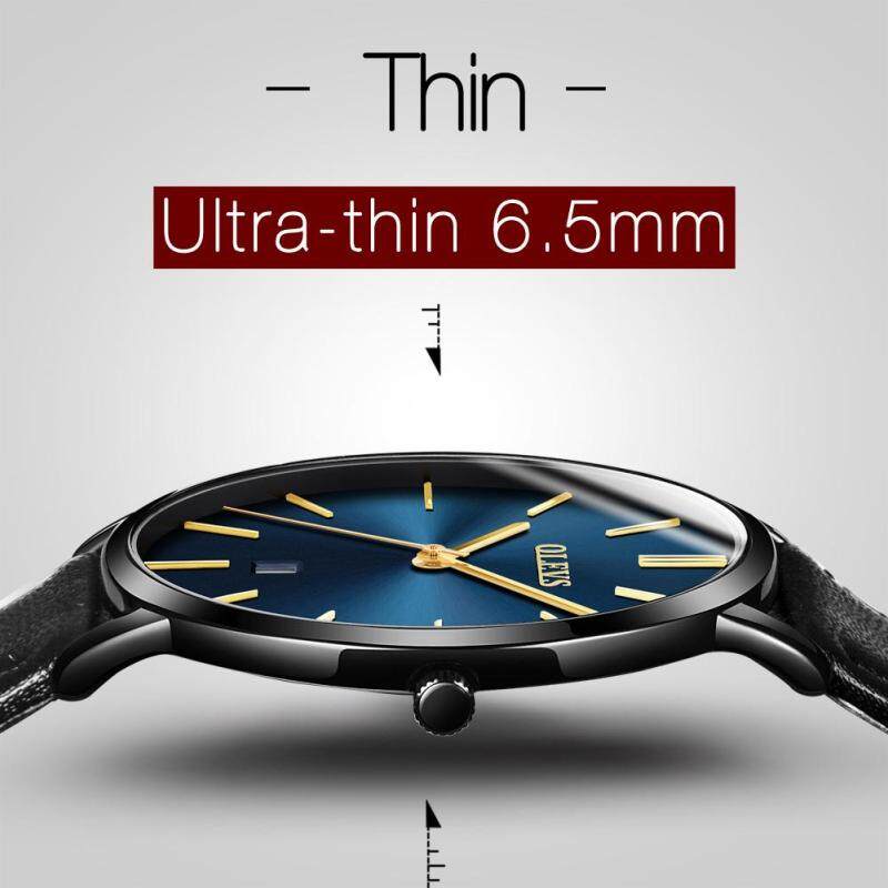 Nơi bán OLEVS Original đồng hồ nam Thiết kế mỏng, kính sapphire chống rơi Dây đeo bằng da không thấm nước Lịch học thể thao cậu bé xem Thời trang mát mẻ