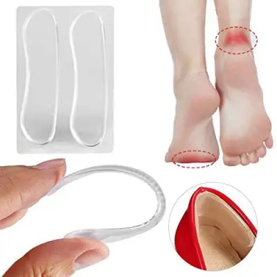 [Cutewomen2020] 3 Pairs Gel Silicone Heel Grip Back Liner Shoe Insole Pad Foot Care Protector