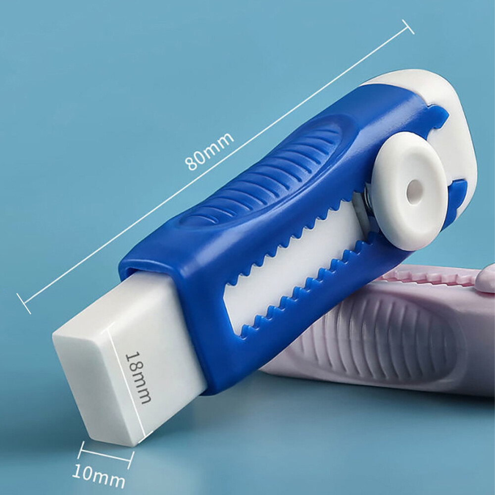 Rubber Erasers, Replaceable Core Push-pull Design Pencil Wiping Tool, Cartoon Telescopic Stretchable Eraser Kids Gift