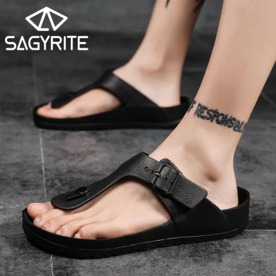 SAGYRITE Size 36-45 Summer Flip Flops for Men Beach Slippers Women Flip Flop Beach Sandals for Men