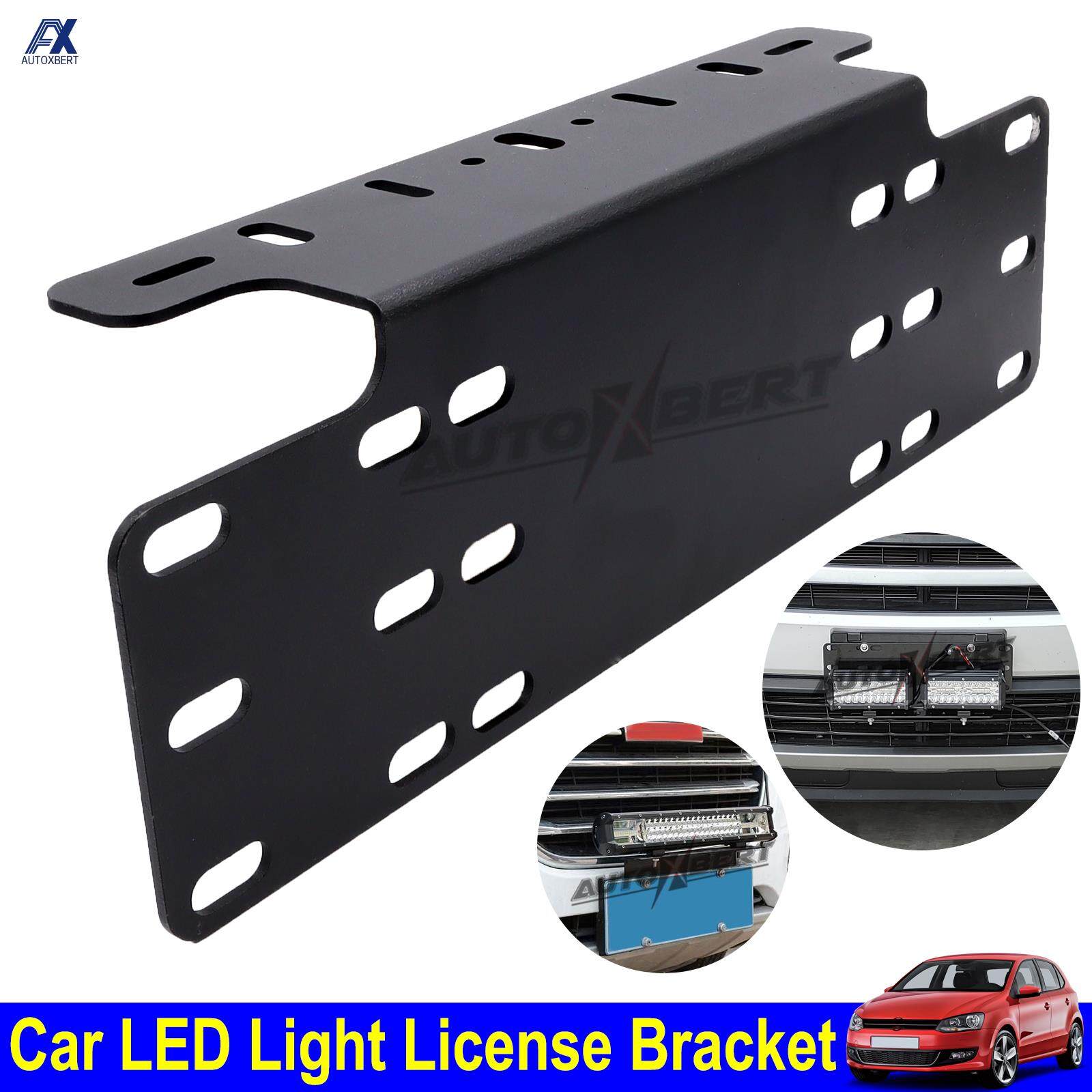 Universal Number Plate Holder Front Bumper Car Licence Mount Bracket
