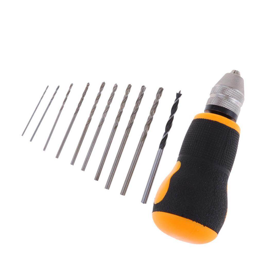 BOKALI Di Động Micro Mini Nhỏ Cầm Tay + 10 Chiếc Xoắn Khoan Dụng Cụ 0.8-3.0mm
