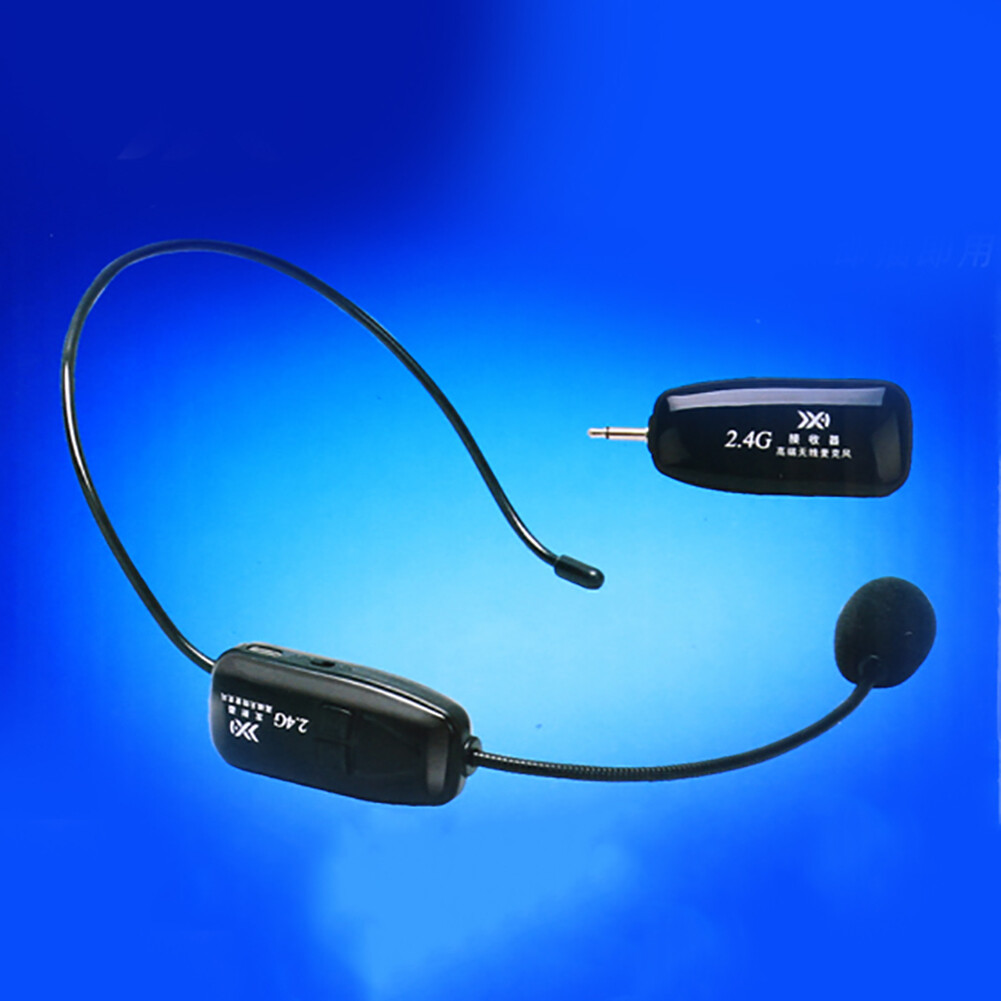 2.4g wireless microphone radio speaker stereo headset microphone teaching guide