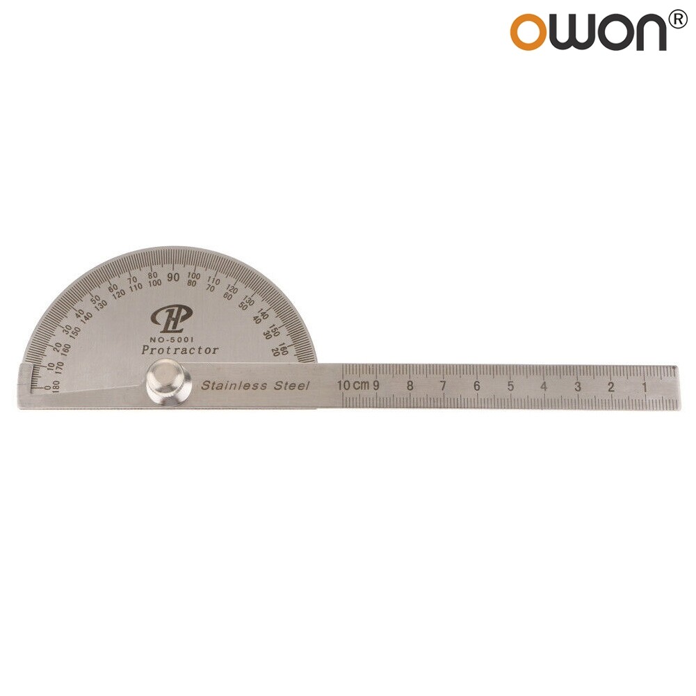 Stainless Steel Rotar-y Protractor Angle Gauge Finder Ruler Meter Measuring Tool