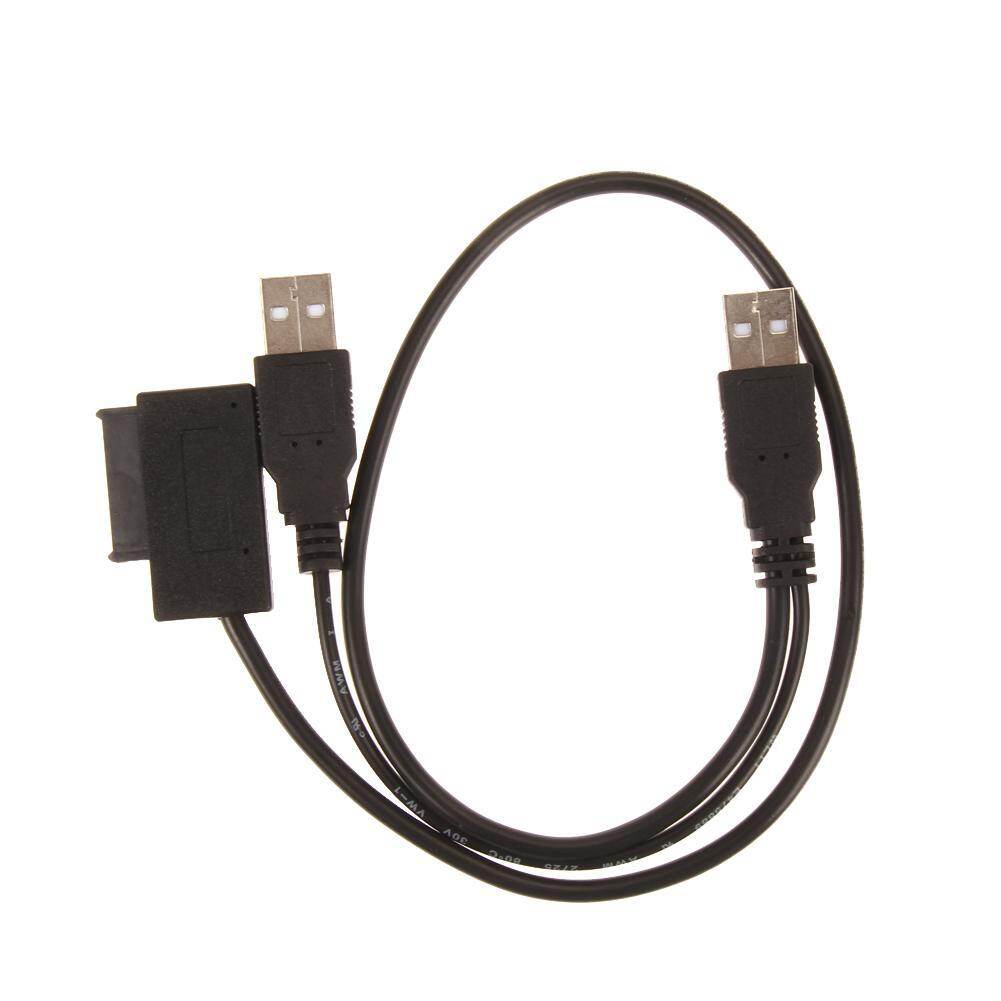 USB 2.0 to 7+6 13Pin Slim for SATA CD/DVD Optical Drive Adapter Cable