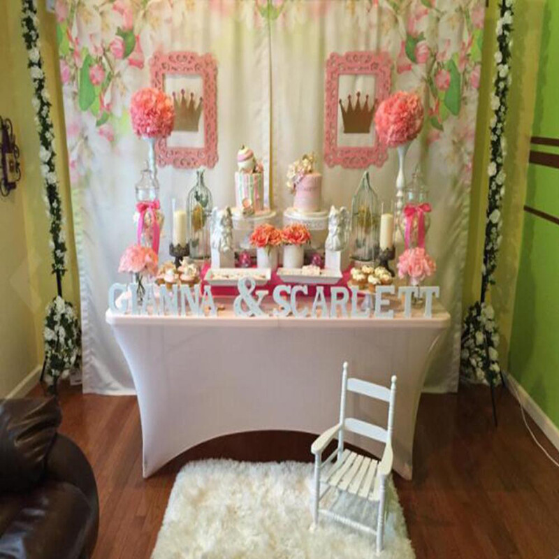 jingpeng6 1PC Elastic Stretch Table Cover Rectangular Spandex Tablecloth Wedding Dining Decor Hotel Decor Party Elegant 4\6 FT