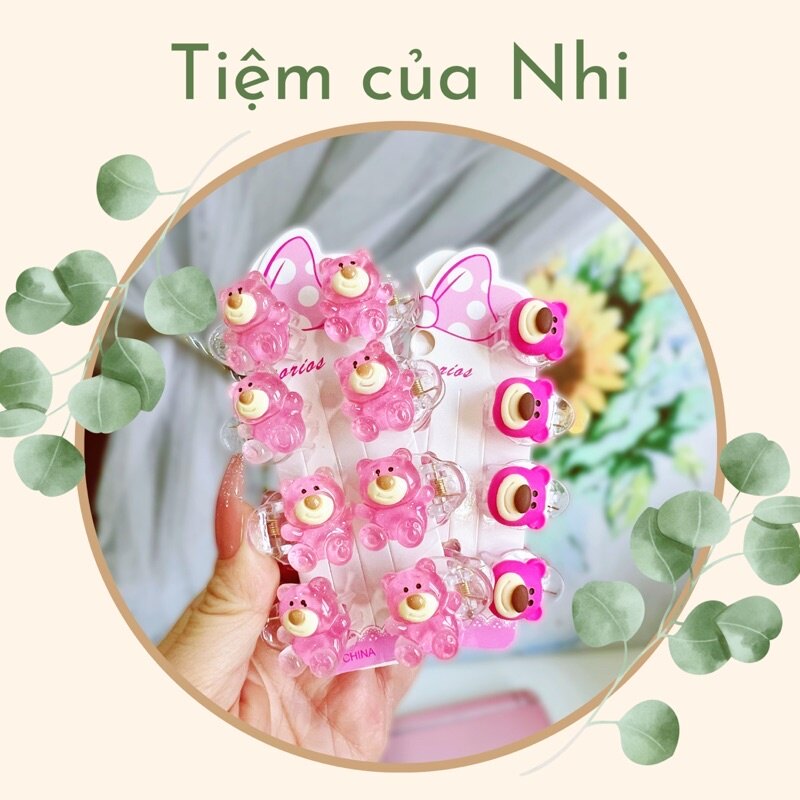 Kẹp cua mini gấu dâu lot so (giao mẫu ngẫu nhiên)