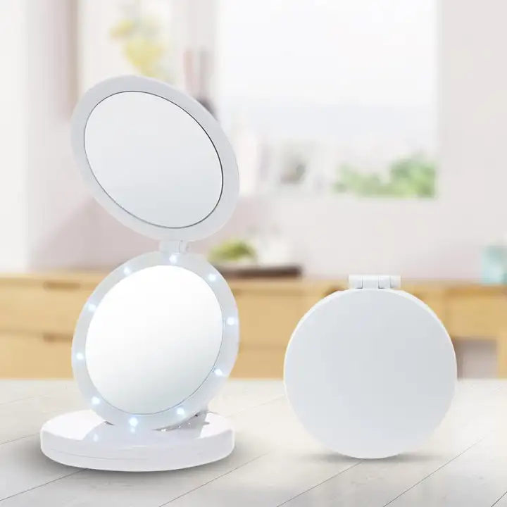 Dream Best Lighted Travel Makeup Mirror Double Sided Dream Best Lighted Travel Makeup Mirror