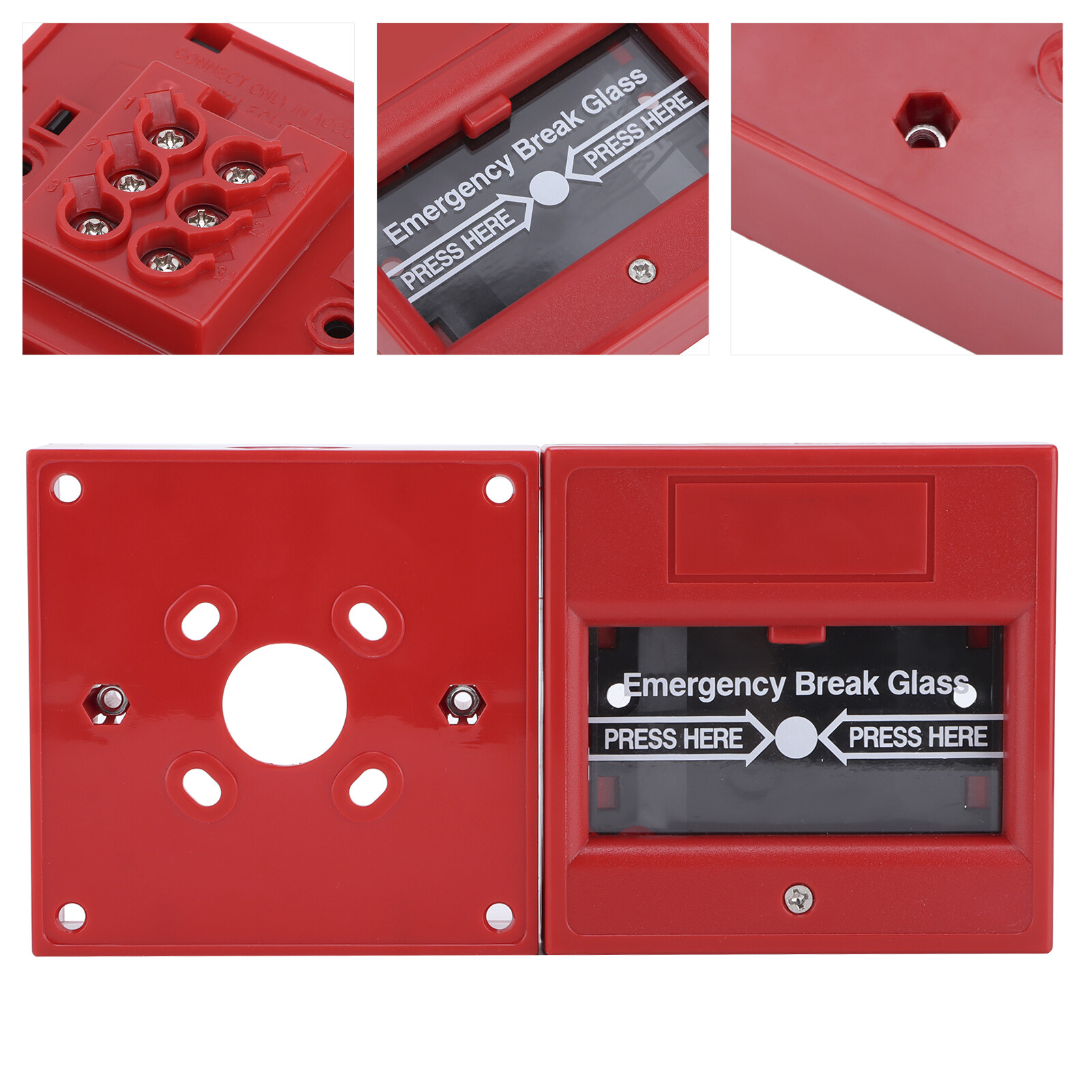 Emergency Door Release Glass Break Fire Alarm Button Switch For Security System