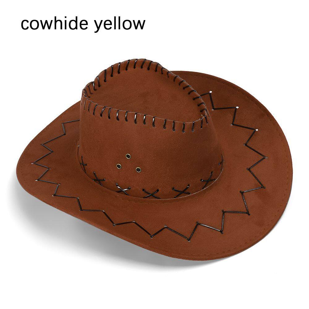 【COD & Ready Stock】Womens Mens Hat Wild West Fancy Cowgirl Cowboy Hats ...