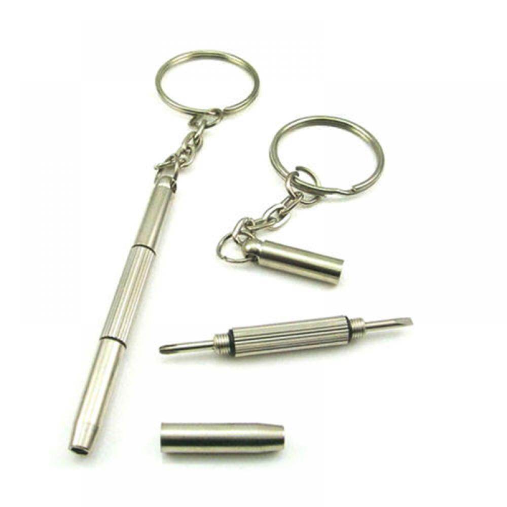 Key Chain Ring Screwdriver Set Mini Tool Glasses Accessory Multi-function Gadget