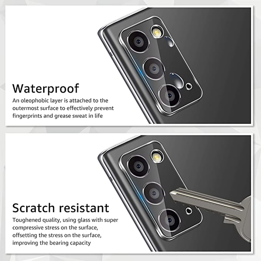LEEWINDA 2 Chiếc Ống Kính Máy Ảnh Kính Cường Lực, Cho Samsung Galaxy Note 20 Vỏ Bảo Vệ Camera