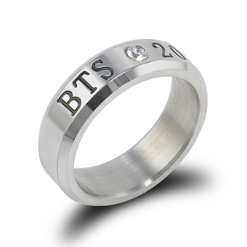 【M-ZONE8】BANGTAN BOYS BTSแหวนผู้ชายนาฬิกาผู้หญิงสแตนเลสKPOP JUNGKOOK JIMIN JIN V SUGA J-HOPEชื่อแหวนสำหรับแฟนๆ