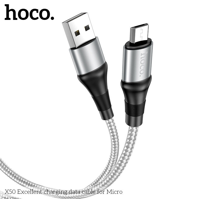 Hoco Original 100% X50 2.4A Fast Charging Cable Micro USB Type C Lightning for Quick Charger Data Cable for iphone 12 pro max oppo a12 realme
