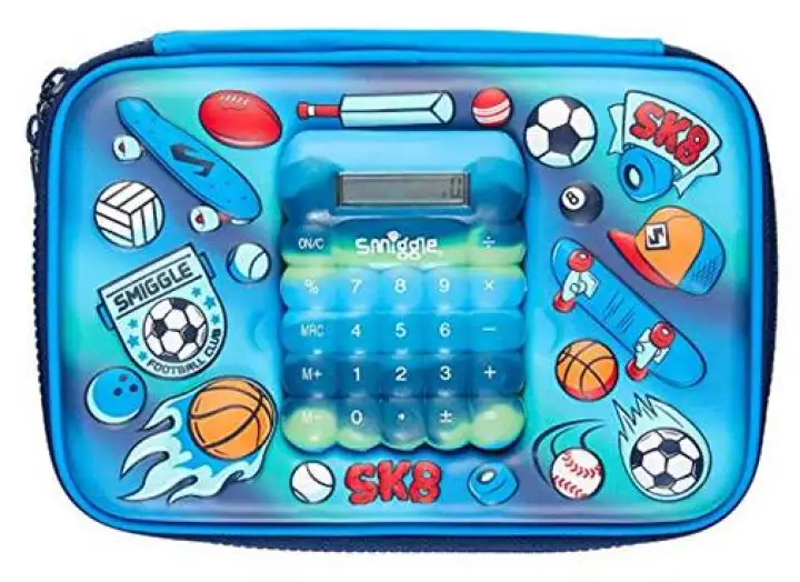 pencil case with calculator