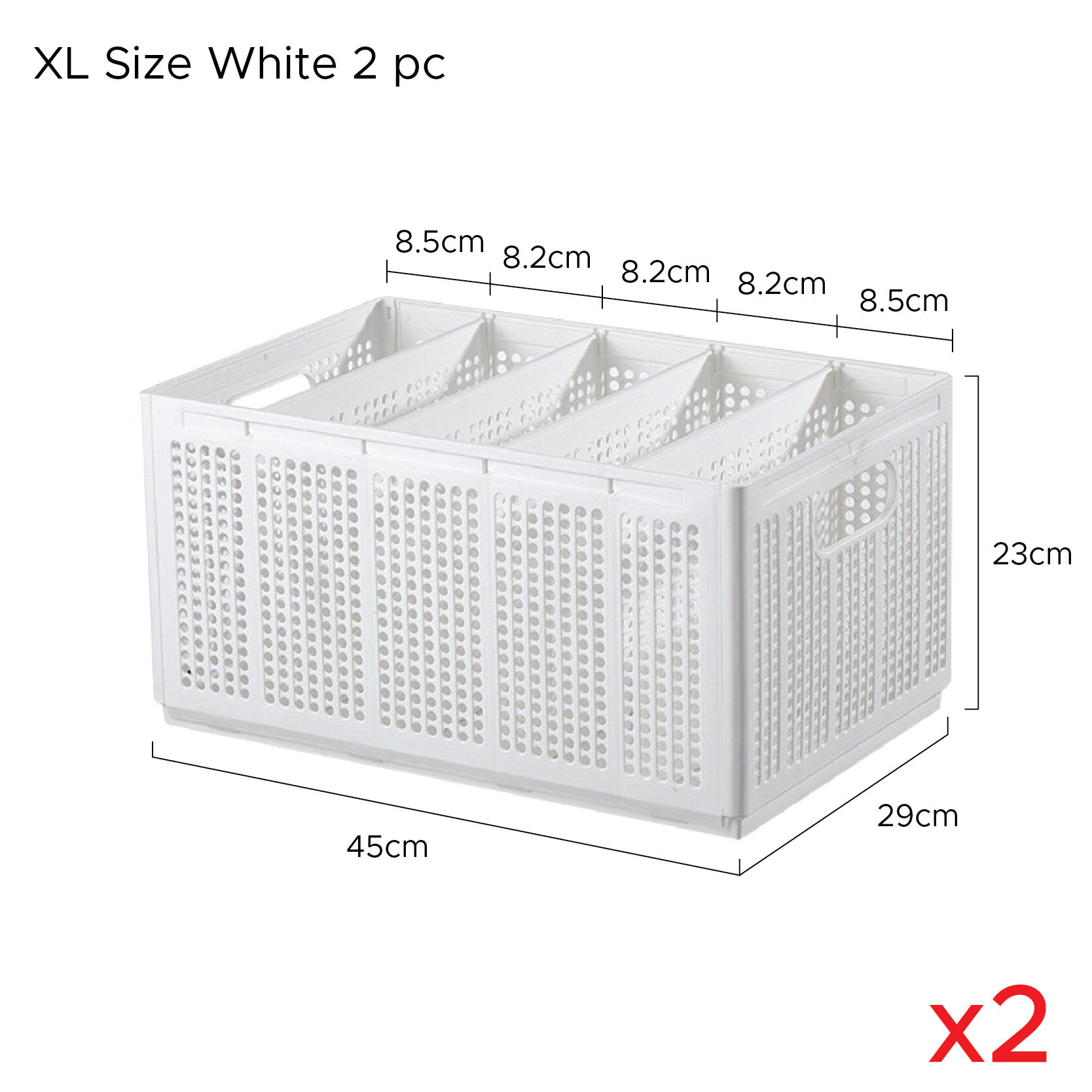 Nexcam Stackable Collapsible Clothes Undergarment Wardrobe Storage