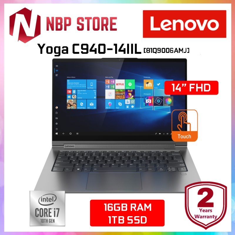 Lenovo Yoga C940-14IIL 81Q9006AMJ 14 FHD Touch Laptop Iron Grey ( i7-1065G7, 16GB, 1TB SSD, Intel, W10 ) Malaysia