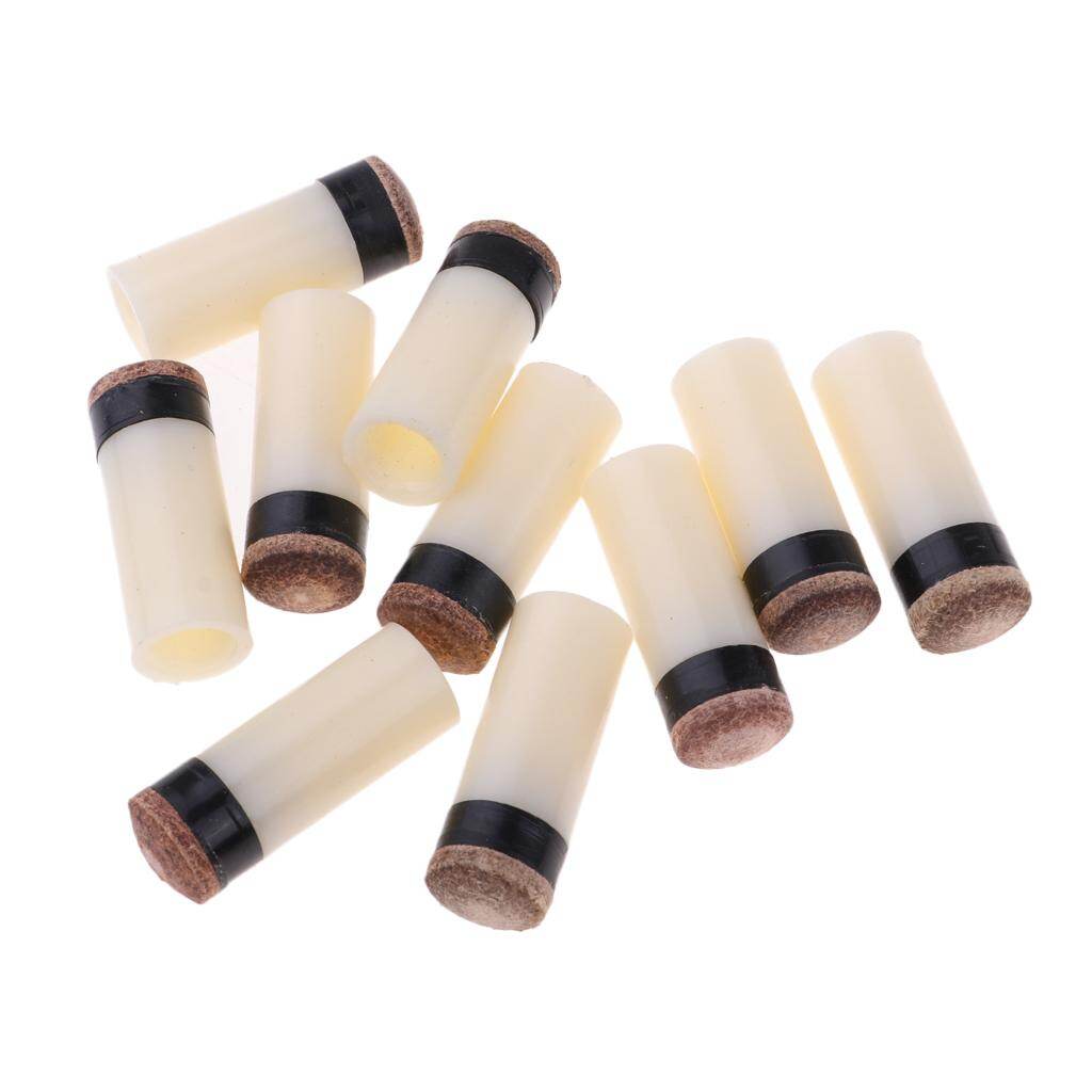 Darling baby 10 count 10/11/12/13mm slip on pool cue tip hard tips billiard rod ferrule