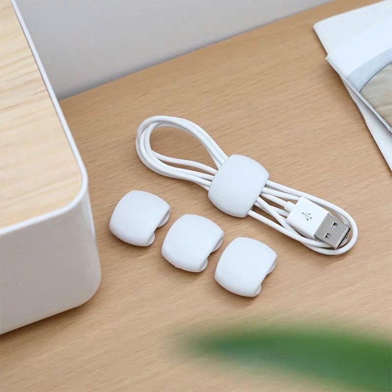Reusable Cable Data Cable Clips Charger Cord Organizer Earphone Line Tidy Holder Cable Management Multi-function Cable Winder