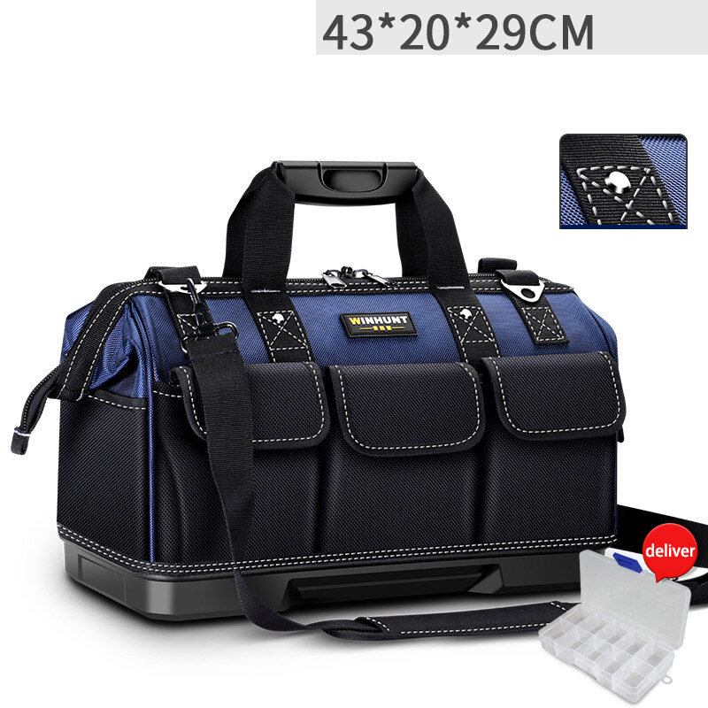 Functional kit, tote bag, thickened wear-resistant hardware, repair bag, shoulder canvas, electrician bag